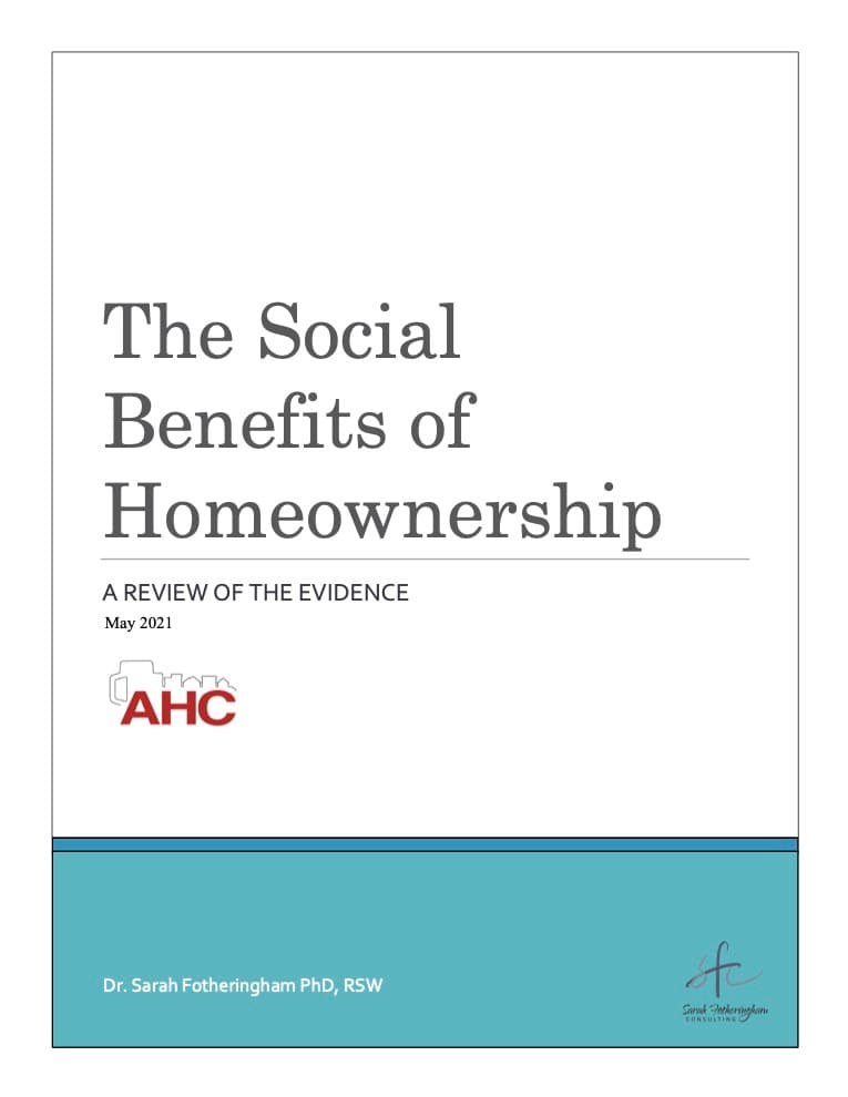 The Social Benefits of Homeownership